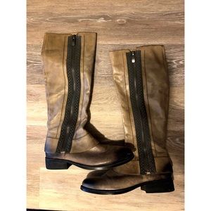Vince Camuto Finny Gray Knee-High Riding Boots